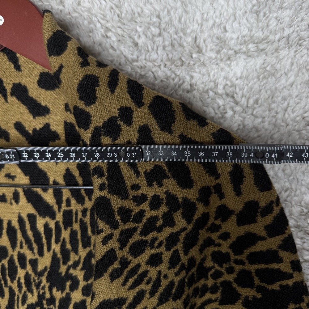Janice Apparel Women OS Open Longline No Close Cardigan Animal Print - Picture 6 of 7
